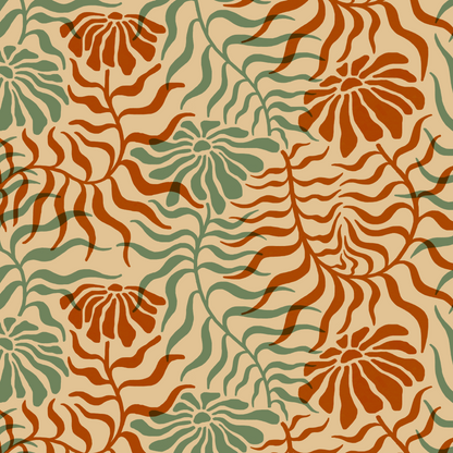 Psychedelic Daisy Fabric