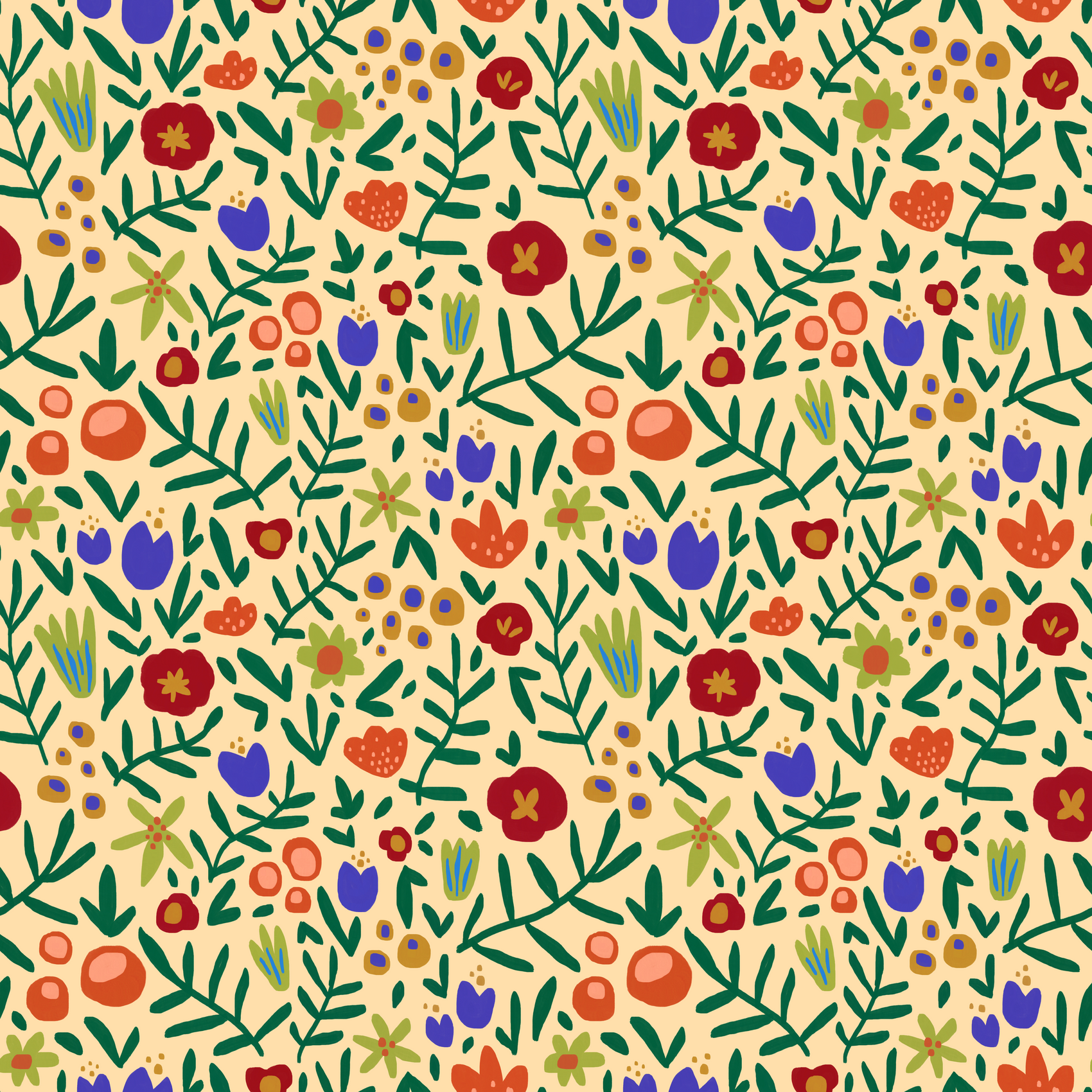 Fresh Blooms Fabric