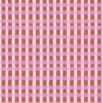 Painterly Gingham Fabric