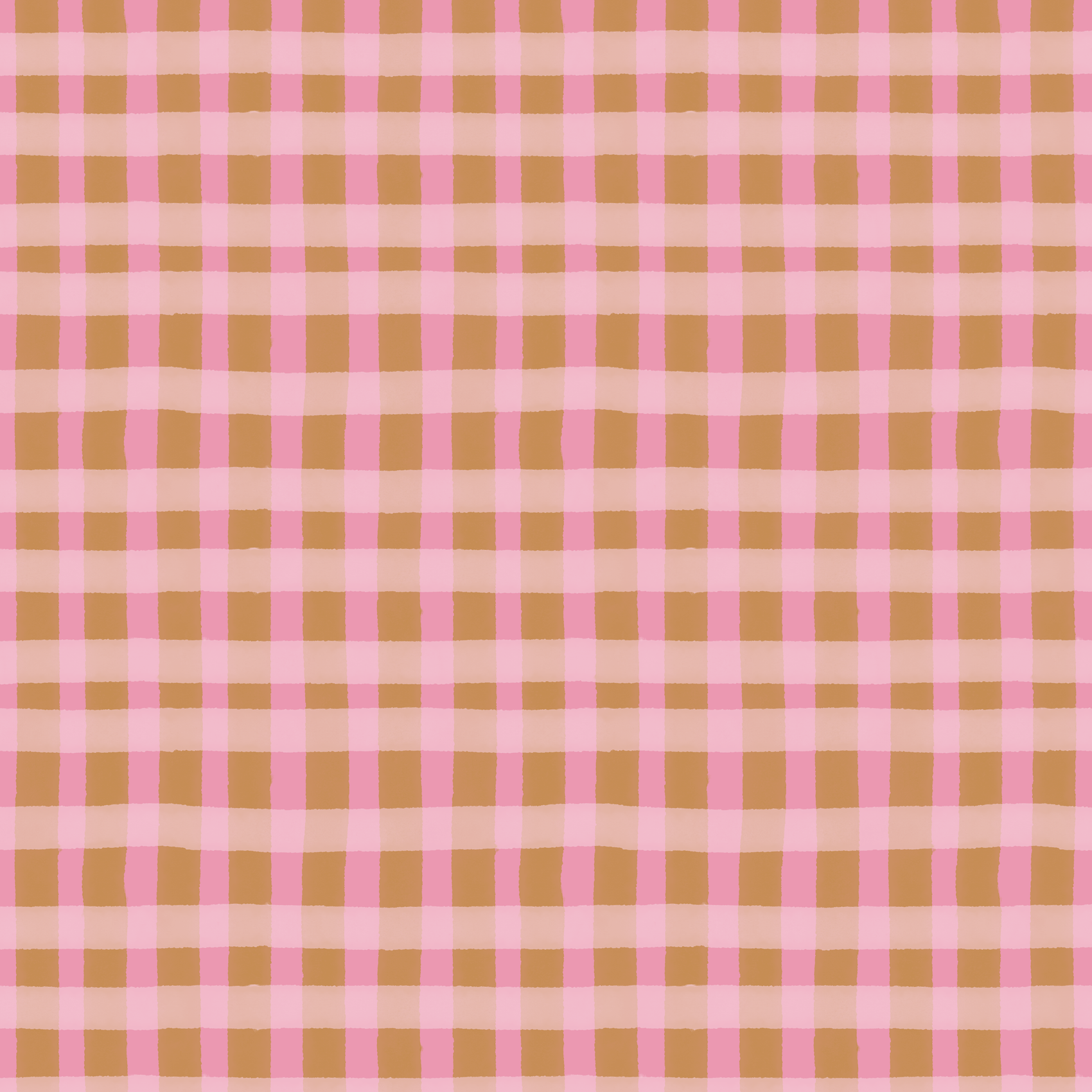 Painterly Gingham Fabric