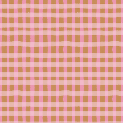 Painterly Gingham Fabric