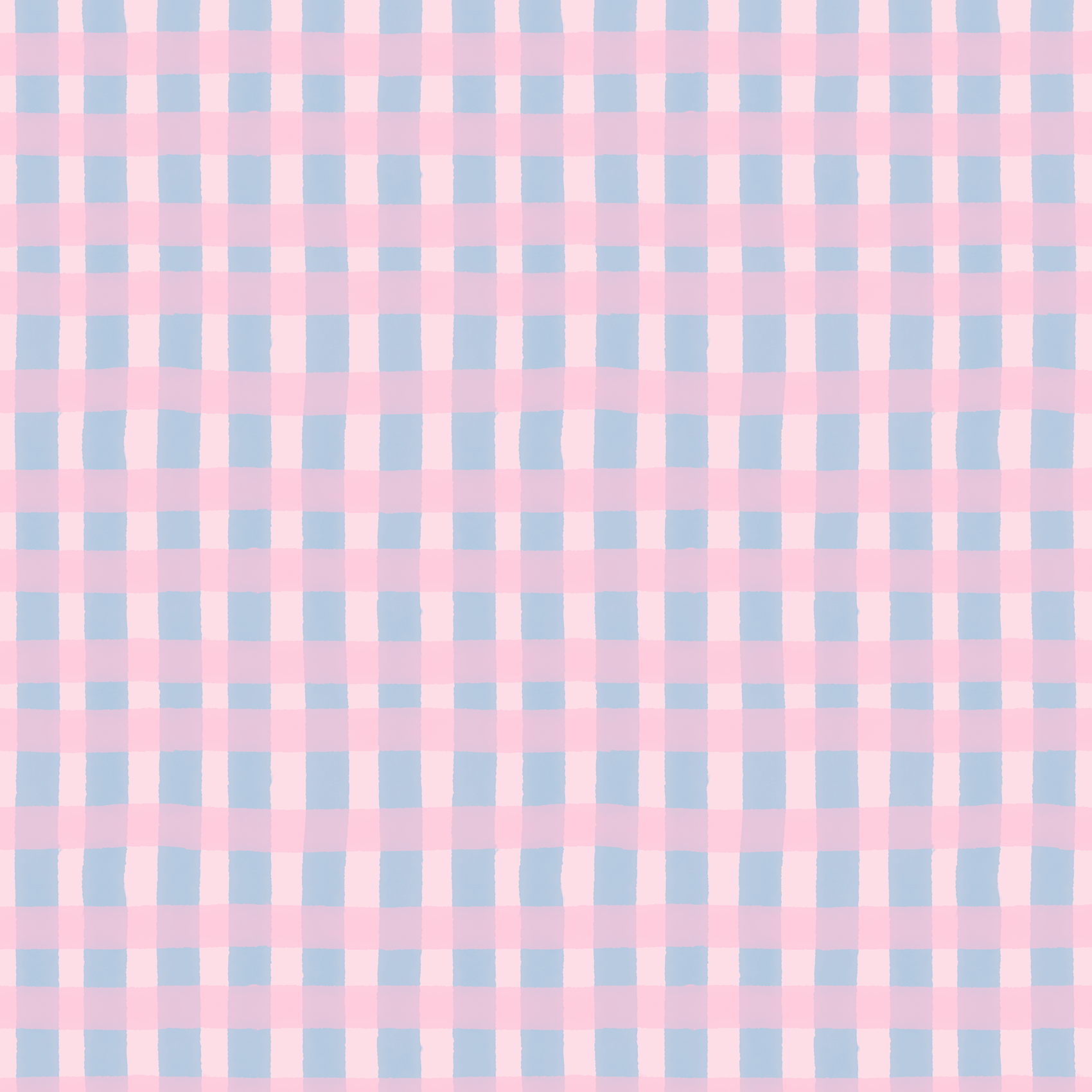 Painterly Gingham Fabric