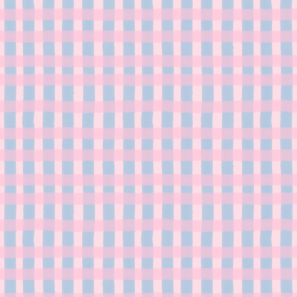 Painterly Gingham Fabric